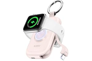 RORRY Portable Charger for Apple Watch 10, 2500mAh Fast Charging Portable Charger for iWatch, Wireless Magnetic Travel Charge