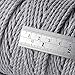 Stillness Crafts Macrame Cord 4mm Grey - Best for Macrame Plant Hangers Macrame Wall Hanging Macrame Supplies Cotton Yarn Macrame Rope