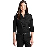 Port Authority Women's Slub Chambray Button-Down Shirt