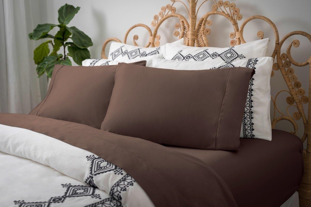 Magnolia Organics Dream Collection Sheet Set - King, Chocolate