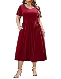 IN'VOLAND Plus Size Womens Summer Dresses Beach