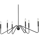 Kennedy 6-Light Linear Pendant in Natural Black