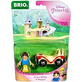 BRIO - 33313 Disney Princess Jasmine &amp; Wagon | 2 Piece Toy Train for Kids Ages 3 and Up