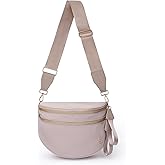 Jooniter Checkered Crossbody Bag Nylon Bum Bags for Women Spacious Handbags Checkered Purse Fanny Packs with Shoulder Strap