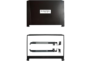wzqrps Replacement Laptop LCD Cover Back Rear Top Lid with Front Bezel Hinges for Acer Nitro 5 AN515-54 55 AN515-56 57 44 AN5