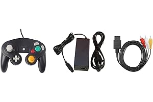 Gamecube Parts Bundle - Controller, Power Adapter, and AV Cable - by Mars Devices