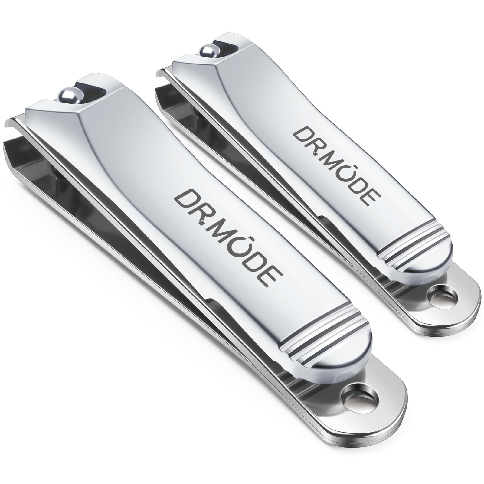 Nail Clippers -2pc Professional Toenail Clippers Ultra Sharp Stainless Steel Built-in File Nail Cutter Set for Fingernail and Toenail