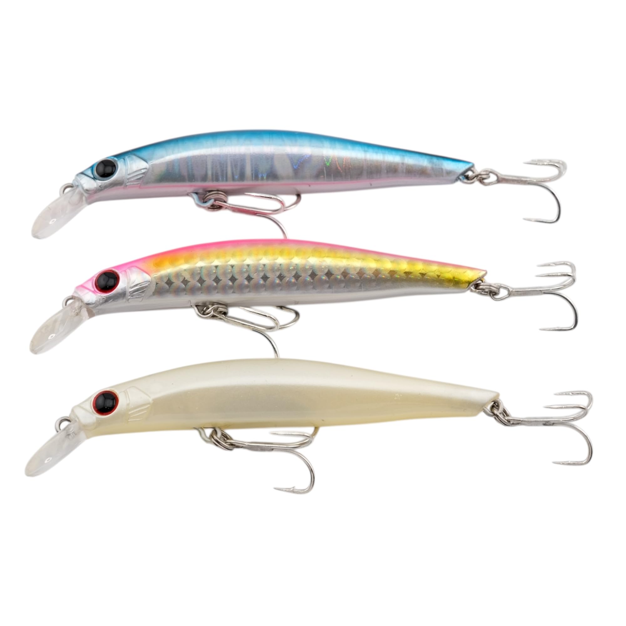momolures - ULTIMA ARTIST 80mm Sinking Minnow for Bass, Seabass, Pike, Zander, Trout, Salmon lure fishing (80mm - 3pcs Assort #01)