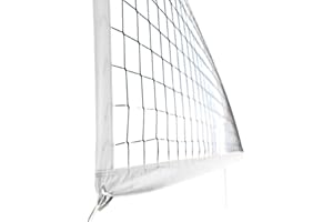 AMERICAN HAWKS Professional Volleyball Net Outdoor Heavy Duty 32 X 3 Ft with Aircraft Steel Cable Volley Ball Net Volleyball Nets Volleyball Ball Net Vollyball Net Heavy Duty Villeyball Official Size Best Voleybol