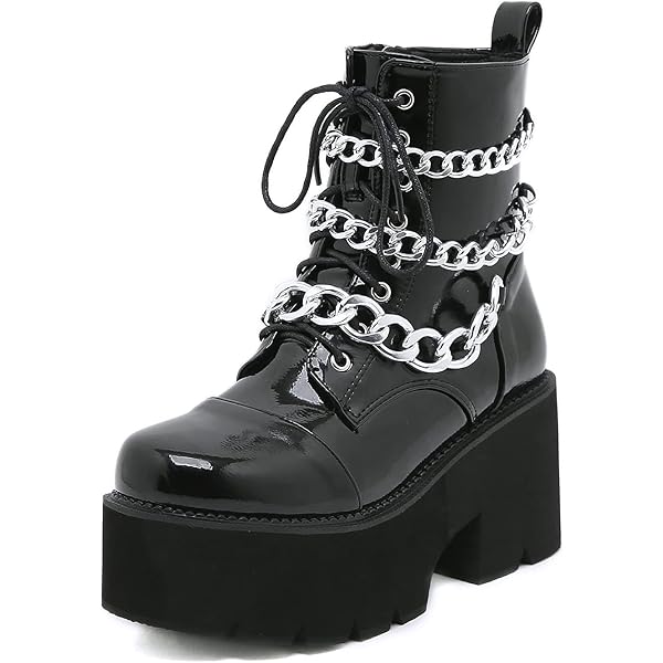 Amazon.com | TNXZ Autumn and Winter Women Platform Boots Round Toe