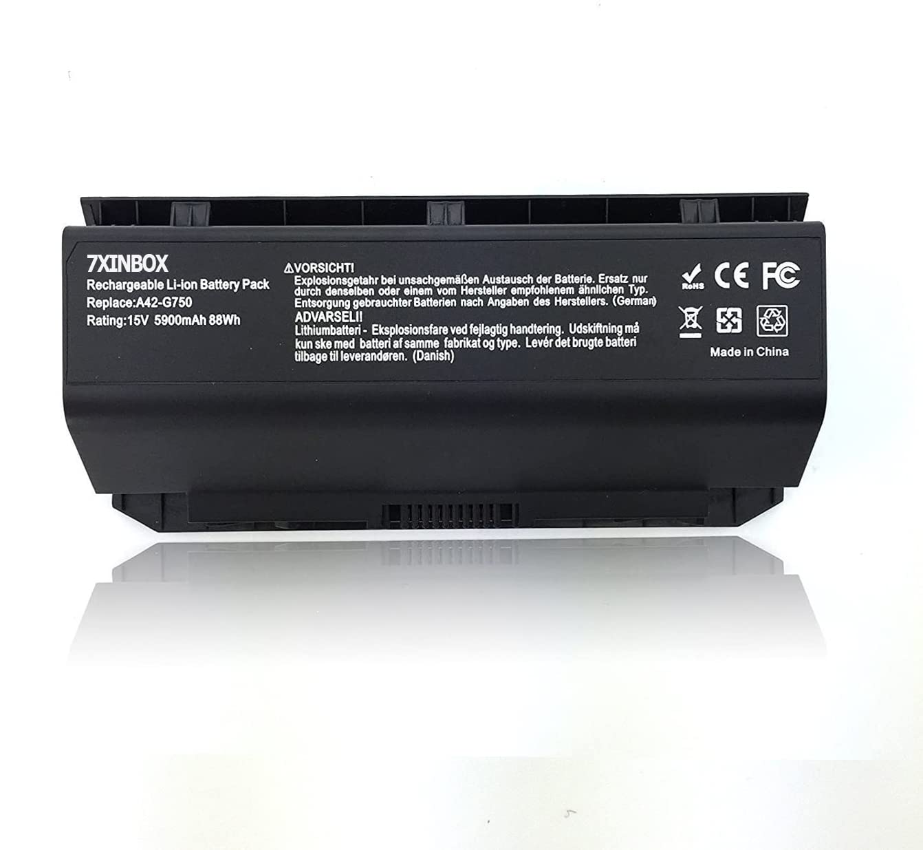 7XINbox 15V 88Wh 5900mAh A42-G750 Replacement Laptop Battery for ASUS G750 G750J G750JH G750JM G750JS G750JW G750JX G750JZ Series