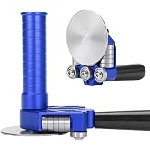 Sheet Metal Bender One Station Disc,90&deg;-180&deg; Bending Angle Sheet Metal Roller,Bending Capacity:Makes 0.59" - 1.18" Curved,Configure Rotary Ergonomic Handle