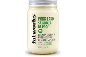 Fatworks Pasture-Raised Pork Lard – 14 oz (Kettle Rendered | High Smoke Point)