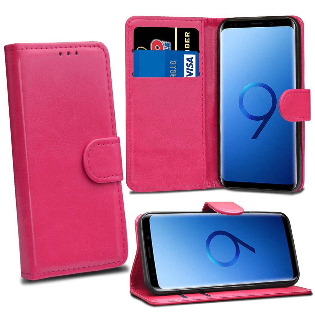Samsung Galaxy S9+ Plus Cases - Galaxy S9+ 6.2" G965F G965F/DS Premium Pink Wallet Leather Flip Case Cover For Samsung Galaxy S9+ Plus [Card Holder] [Magnetic Closure]