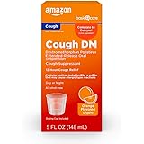 Amazon Basic Care 12 Hour Cough DM Syrup, Extended-Release Dextromethorphan, Liquid Medicine, Orange Flavor, 5 Fluid Ounces