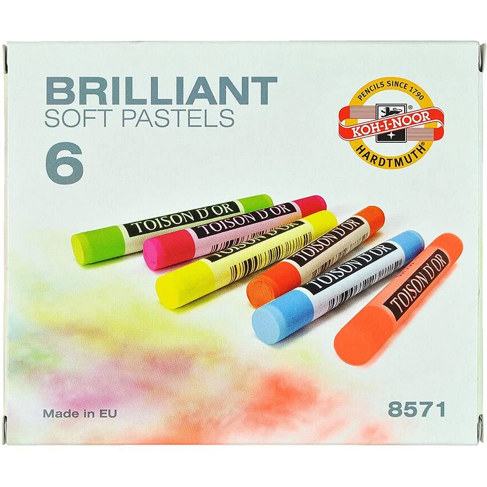 KOH-I-NOOR Art Set of Brilliant Soft Pastels 6