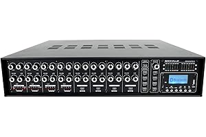 Rockville ROCK MATRIX 4 Zone 70 Volt Commercial Amplifier+Matrix Source Routing