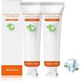 2Pcs Radiant Whitening Toothpaste, Whitening and Stain Removal, Teeth Whitening Kit, Tooth Stain Removal Colour Corrector, Deep Cleaning Care