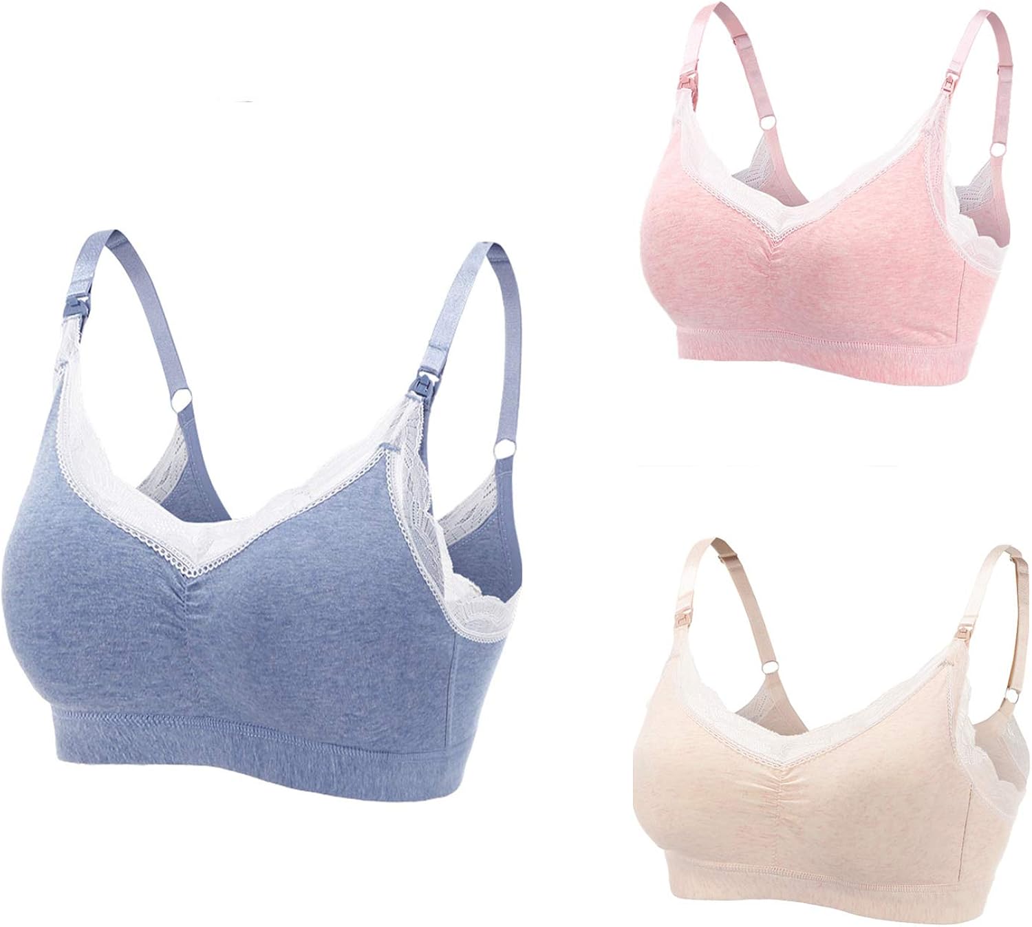 Full Bust Seamless Nursing Maternity Bras Women Seamless Lace