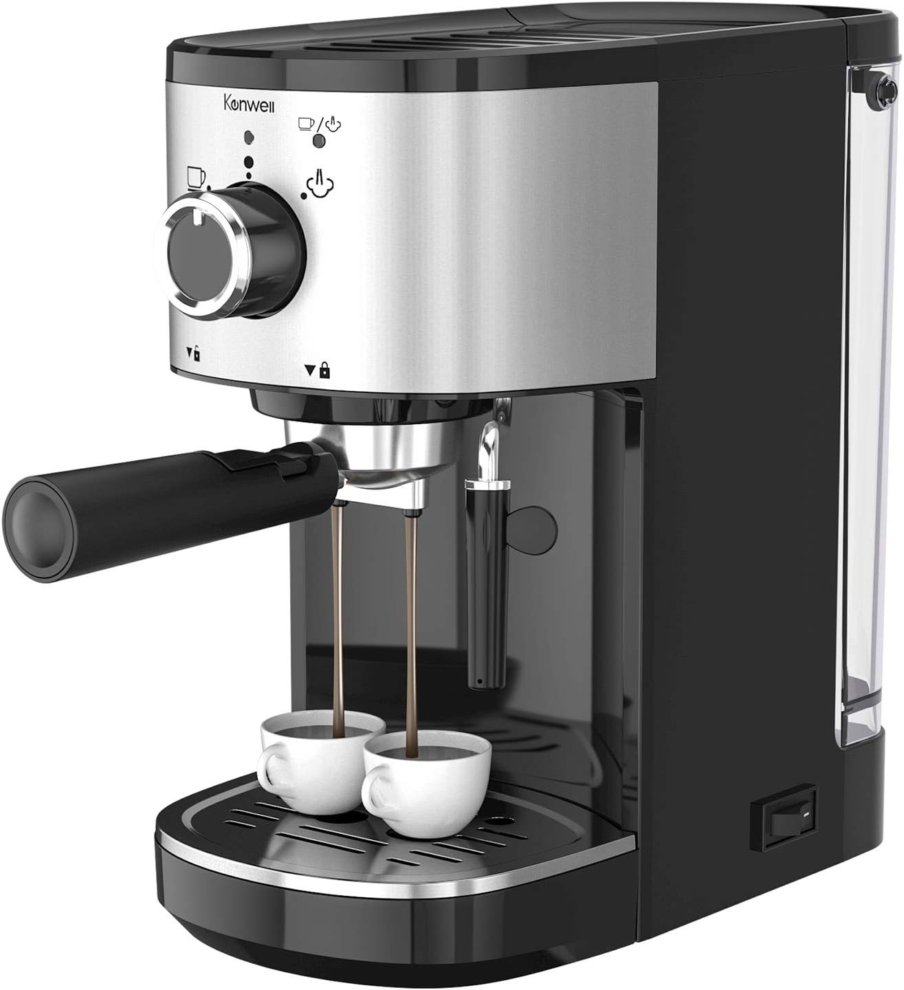 Kenwell Espresso Machine with Portafilter, 15 Bar Coffee Machine for