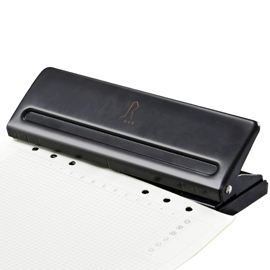 6 Hole Punch Binder Puncher for Adjustable Spacing for A5 Size Six Ring Binder Planner - 5 mm Hole Diameter