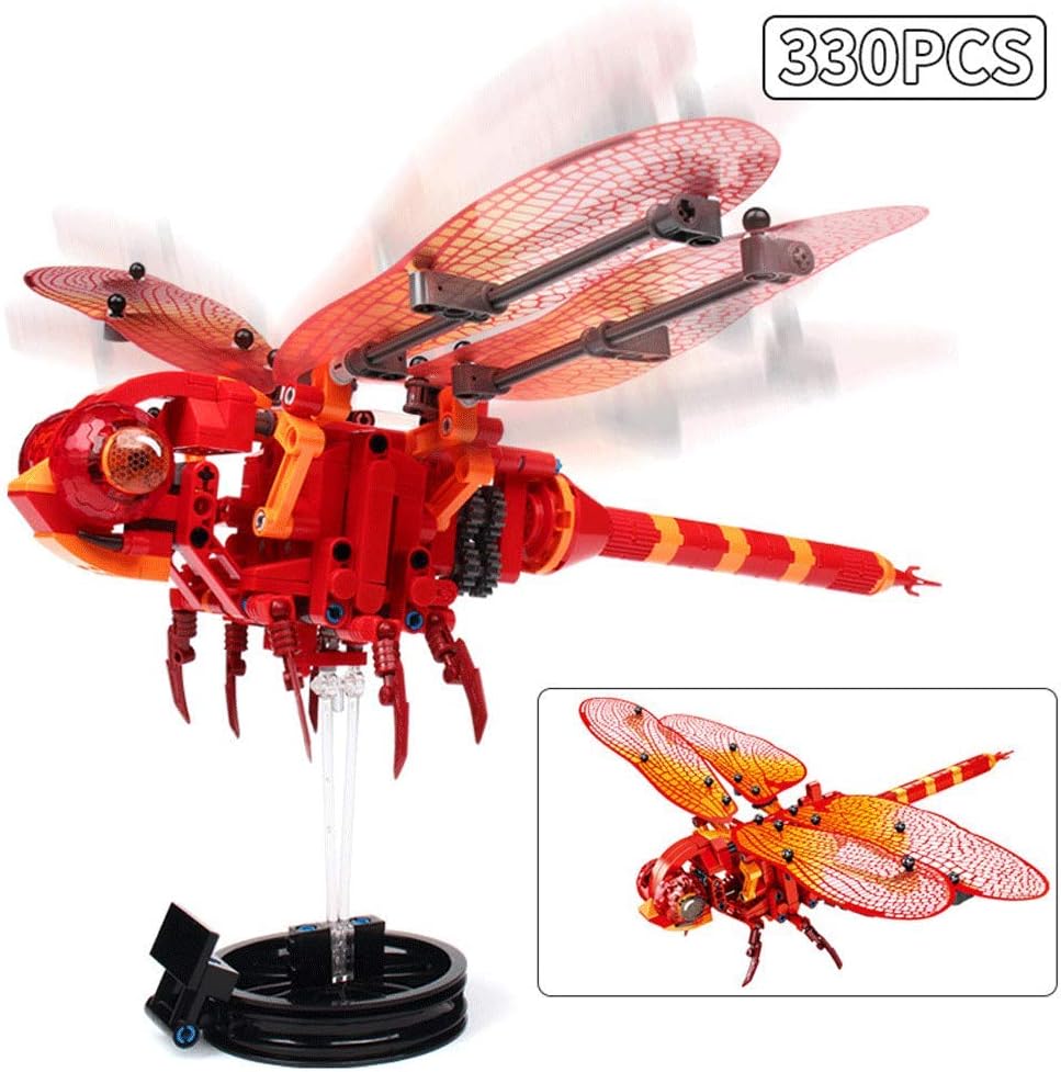 GAOJIEJM Simulation Insect 236pcs Simulation Handmade Insect DIY bee wasp Building Block Compatible Technology Assembly Building Blocks Puzzle bee Sting, Bumblebeedragonfly