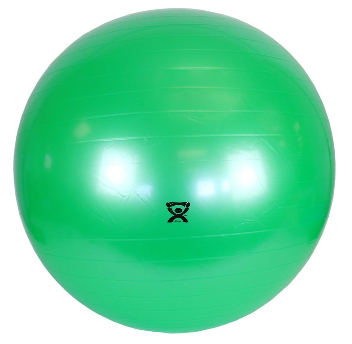 CanDo Exercise Ball, non-slip, inflatable, green, 65cm