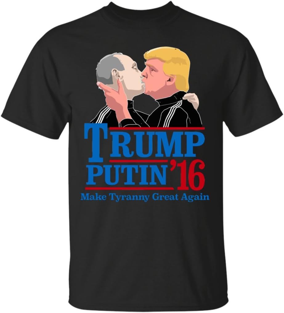 Emily Gift Shop Donald Trump Shirt-Kiss Putin Funny T-Shirt-Unisex