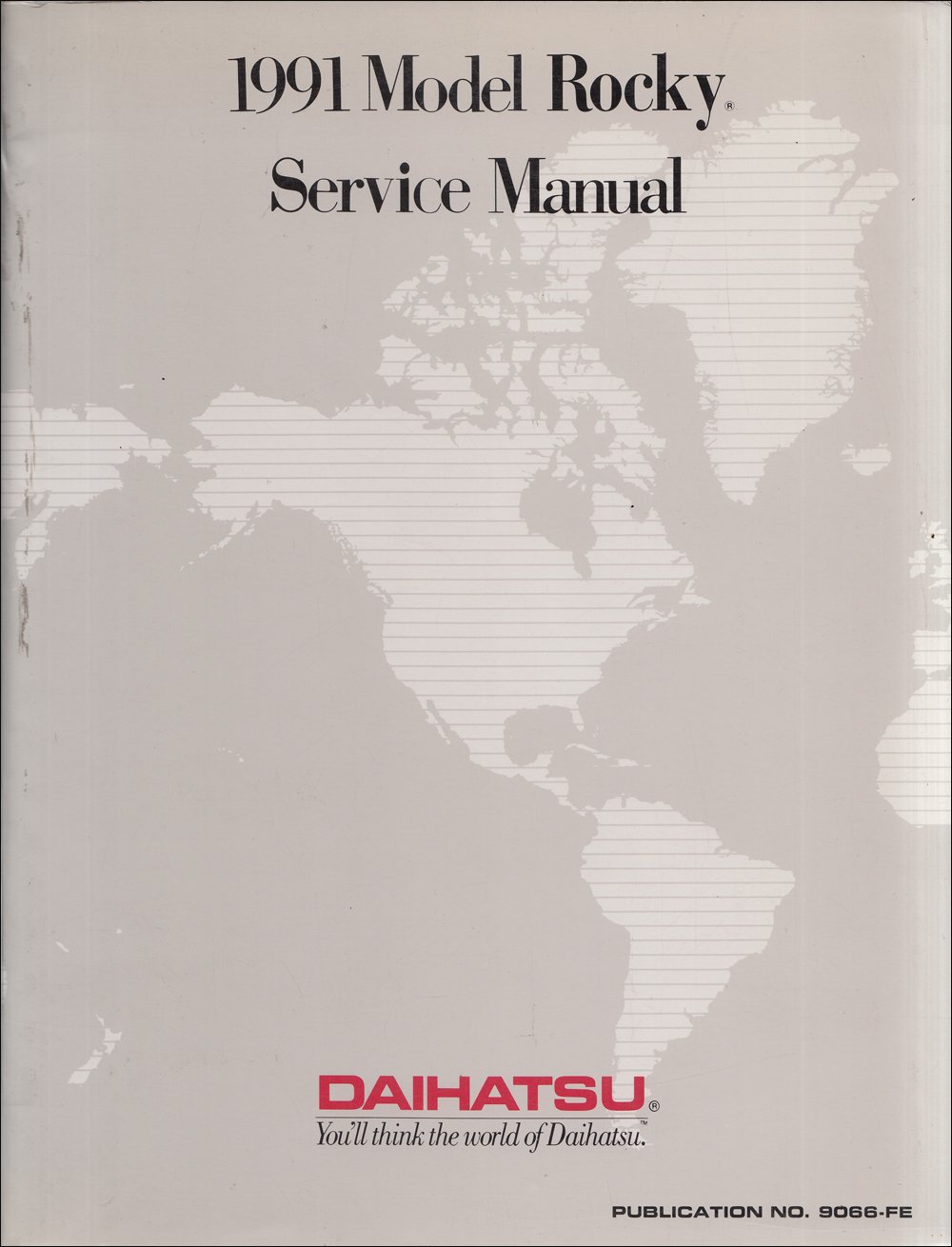 1991 Daihatsu Rocky F300 Shop Repair Service Manual: Daihatsu Motor Co.:  Amazon.