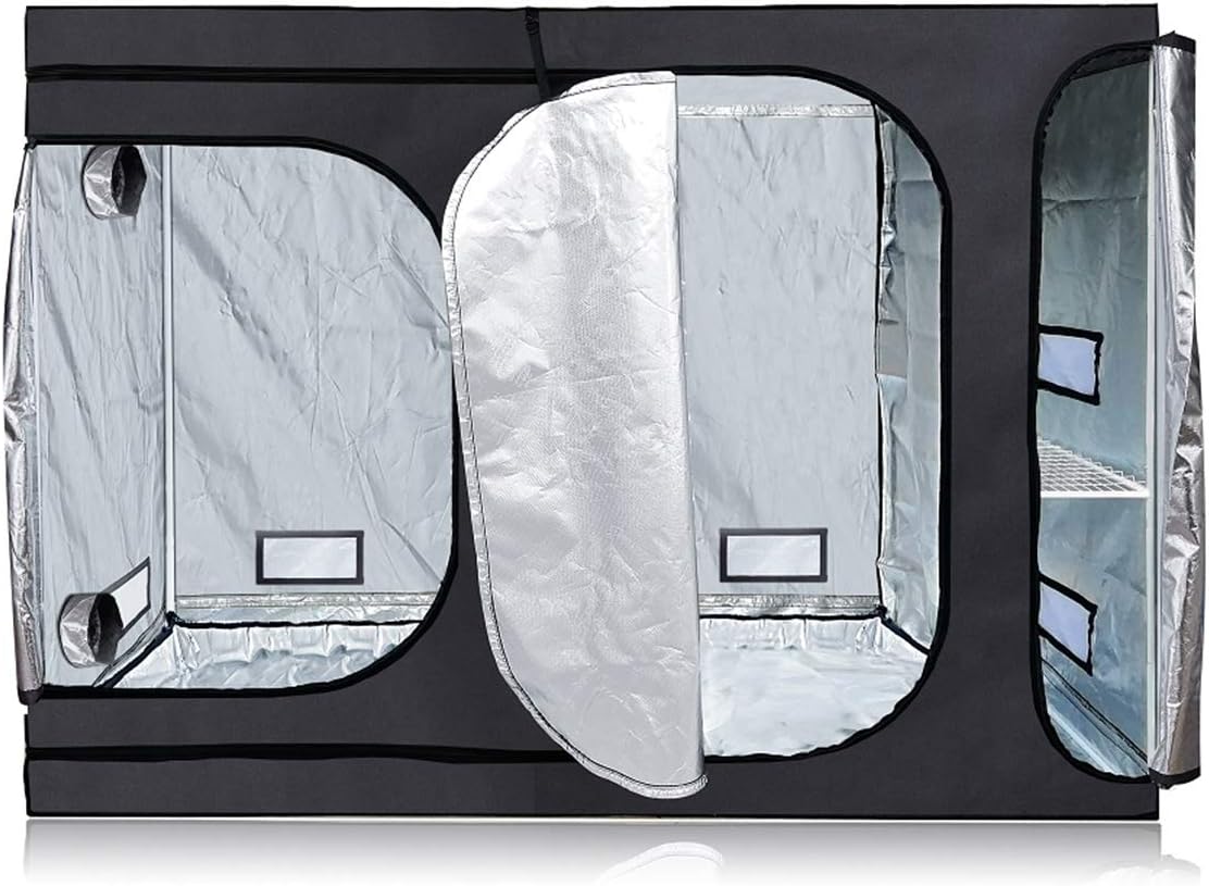 Hydro Plus Grow Tent Kit 2 In 1 Indoor Plants Growing Dark Room Non Toxic Hut Rope Hanger 1 Pair Patio Lawn Garden Gardening