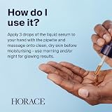 HORACE Vitamin C Glycolic Serum for Men Unscented 30ml Vegan Skincare view 4