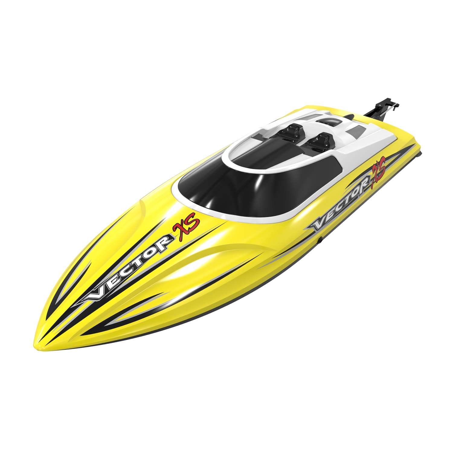 volantexrc RC Boat Remote Control Boat for Pools and Lakes, 20+ mph Self Righting Racing Boats with Rechargeable Battery and Low Battery Alarm for Beginners and Adults (79504 Yellow)