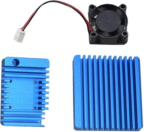 Yuehuam Carcasa de Aleación de Aluminio con Ventilador para Nano Pi R2s