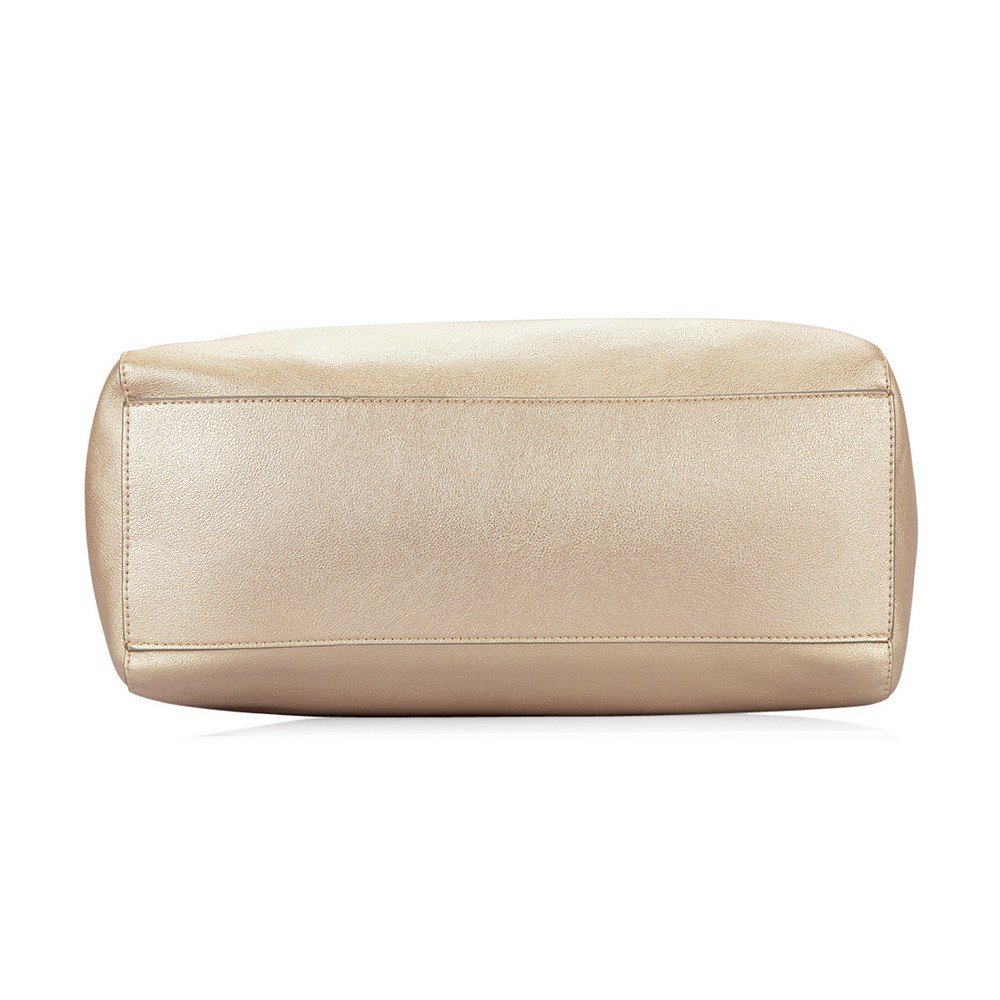 caprese women's satchel (gold)