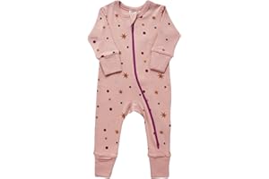 Parade Organic Signature Print '2-Way' Zip Romper - Long Sleeve