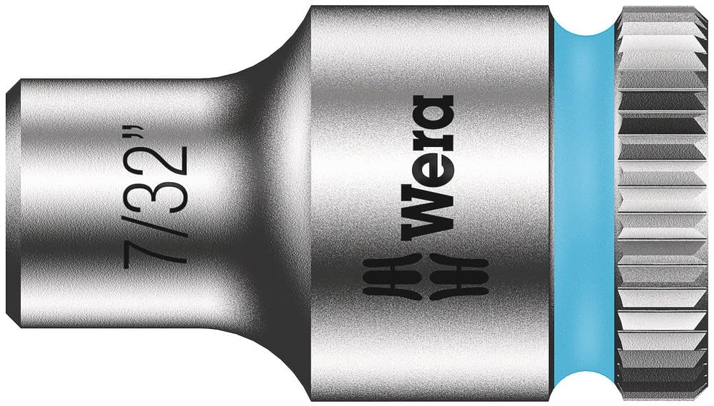 Wera 8790 HMA Zyklop 1/2-Inch Drive Deep Socket with 1/4 Inch Drive, 7/32 ", 05003515001