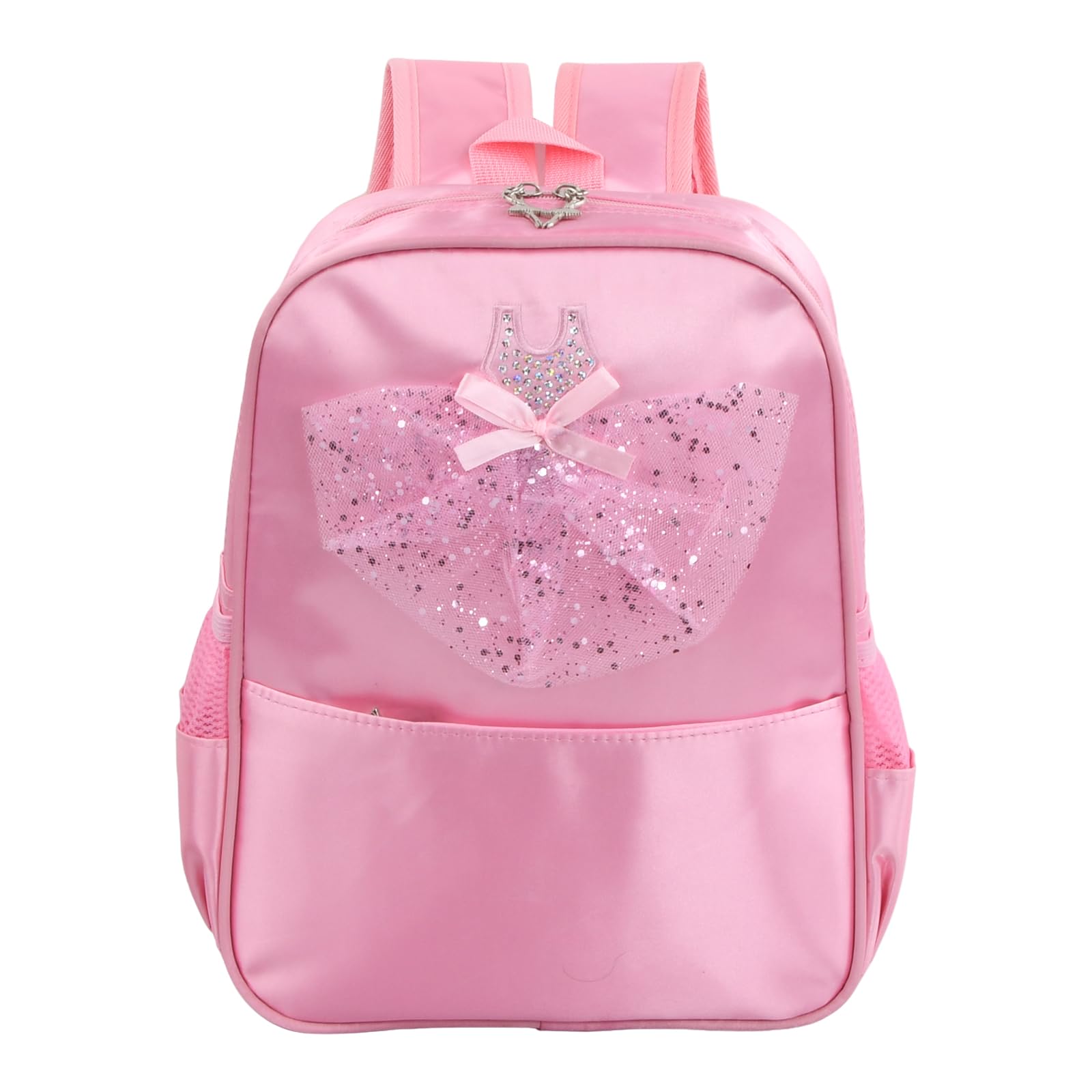 Anseom Girls Ballet Dance Bag Princess Ballet Backpack Children's School Bag Small Duffel Bag, Toddler Student Backpack for Sports, Swimming, Gymnastics, Travel (Pink)