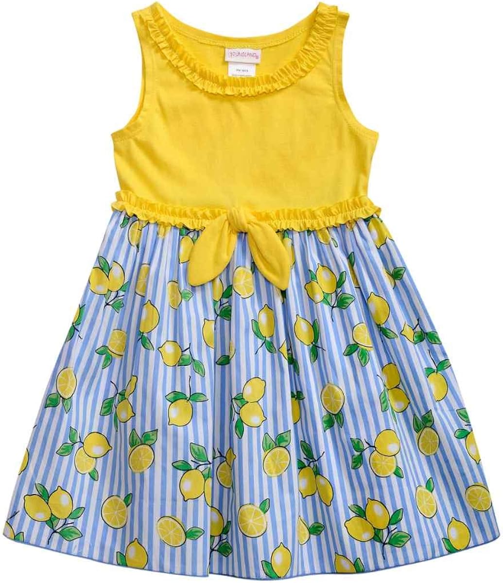 blue and yellow sundress