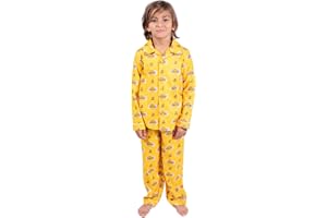Ultra Game NBA Boys 2-Piece Loose-fit Button Down Pajamas Set (Sizes 4-20)