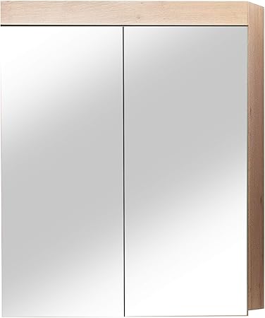 Trendteam Smart Living Badezimmer Spiegelschrank Spiegel Amanda 60 X 77 X 17 Cm In Asteiche Ohne Beleuchtung Amazon De Kuche Haushalt
