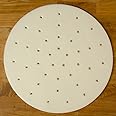 GoWISE USA GWA0006 Perforated Parchment Non-Stick Liners for Air Fryers, Steaming, Dumplings-100 Pcs, 9 Inches, White
