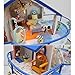 WYD DIY Passion Honey Assembled Wooden Dollhouse Miniature Furniture Kits With Light