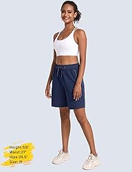 MAGCOMSEN Womens Hiking Shorts Quick Dry 8 Inch