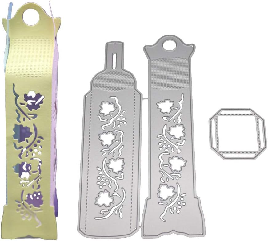 Lavany Dies Cut Stencils,3D Flowers DIY Paper Scrapbooking Die-Cuts for Card Making Clearence,Happy Birthday Metal Cutting Dies Stencil (I)