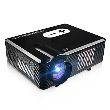 Ezapor HD Video Projector 1280x800 Full Color LCD LED Beamer Home ...