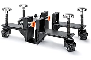 DITKOK 2 in 1 Heavy Door Dolly and Door Board Lifter, Installation Tool Kit for 5/8" to 2 1/4" Door, Include 1-3/4" and 2-1/4" Pre-Hung, Slab, Front Door, Barn Doors, Single Person, Hands-Free, Black
