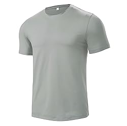 Men’s Grey Short Sleeve Quick Dry Moisture