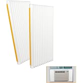 LBG Products Window Air Conditioner Foam Insulation Panels, AC Side Insulating Panel Kit, 2 Pack,White Beige, 17in High x 9in Wide x 7/8in Thick