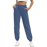 Womens Fleece Sweatpants High Waisted Cinch Bottom Lounge Baggy Joggers Pants
