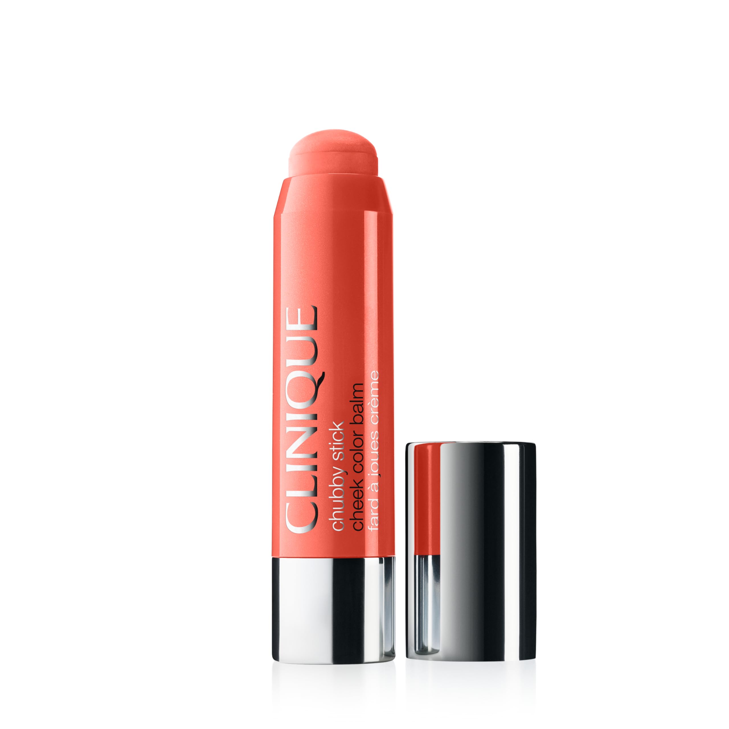 Clinique Chubby Cream Blush Stick Cheek Colour Balm | Blush For Cheeks | Long Lasting + Buildable | Create A Healthy Looking Glow | Perfect For Travel, Plenty O'Papaya Image